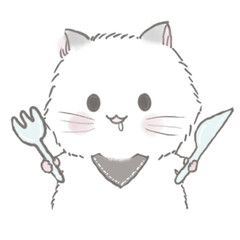 Miri little cat being happy with her daily life