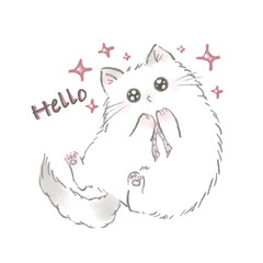 Miri little cat being happy with her daily life