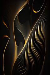 Abstract Black and Gold Wave Background
AI-Generated