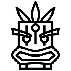 hawaii line icon,linear,outline,graphic,illustration
