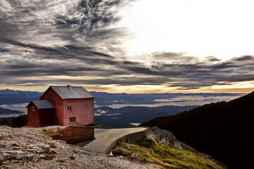 Mountain refuge of Cerro Lopez, Province of Rio Negro - Argentina