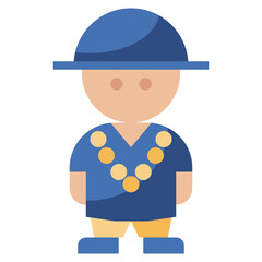 hawaiian line icon,linear,outline,graphic,illustration