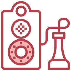 CLASSIC ROTARY PHONE line icon,linear,outline,graphic,illustration