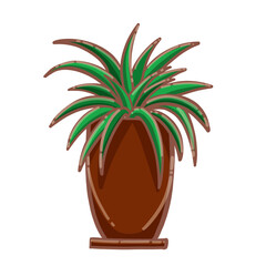 Set of cute cactus in doodle style