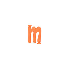 Obraz premium Sausage letter m