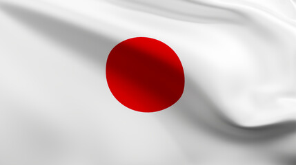 Flag of Japan 3d rendering