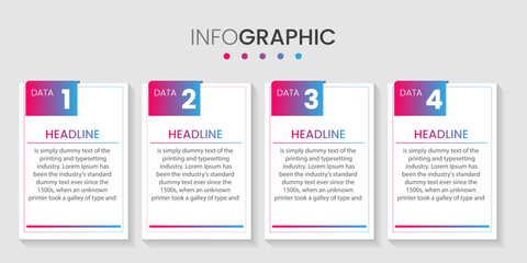 Obraz premium Business Infographic design template , Process timeline chart , number options