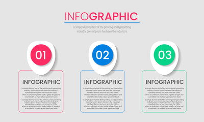 Business Infographic design template , Process timeline chart , number options