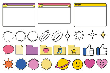 set of cute illustration
