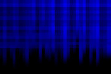 Blue checkered pattern on black background, various shades of blue. Wallpaper.