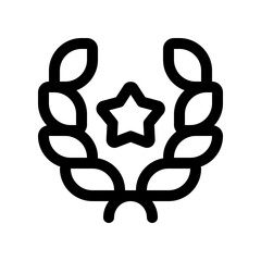 Editable award, laurel, achievement, nomination vector icon. Movie, cinema, entertainment. Part of a big icon set family. Perfect for web and app interfaces, presentations, infographics, etc