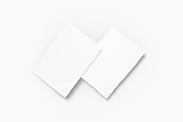 Two flyer mockup on white background