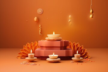 Happy Diwali. Happy Diwali Concept. Happy Diwali Background. Happy Diwali Theme. Generative Ai