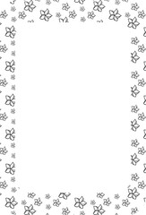 Rectangular frame flowers background for decoration.