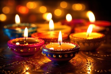 Obraz na płótnie Canvas Happy Diwali. Happy Diwali Concept. Happy Diwali Background. Happy Diwali Theme. Generative Ai