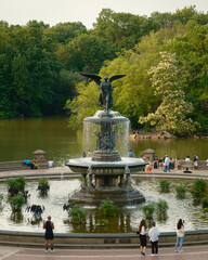 View of Bethesda Fountain at Central Park, Manhattan, New York City