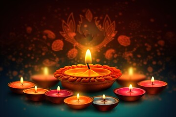 Happy Diwali. Happy Diwali Concept. Happy Diwali Background. Happy Diwali Theme. Generative Ai