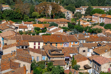 Small Houses And Narrow Alleys In The Downtown Of Ancient City Carcassonne In France