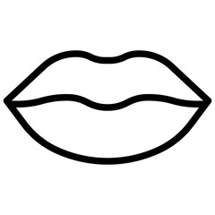 LIPS line icon,linear,outline,graphic,illustration