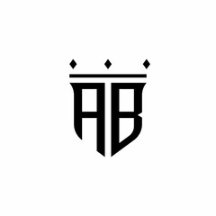 AB Monogram Logo Design Idea 