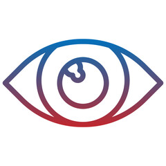EYE line icon,linear,outline,graphic,illustration