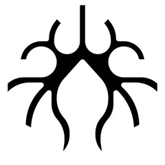 BRONCHUS line icon,linear,outline,graphic,illustration