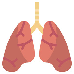 LUNGS line icon,linear,outline,graphic,illustration