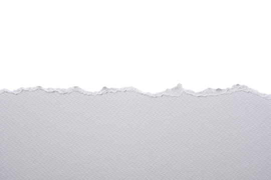 Papel rasgado blanco sobre fondo blanco, recurso gráfico