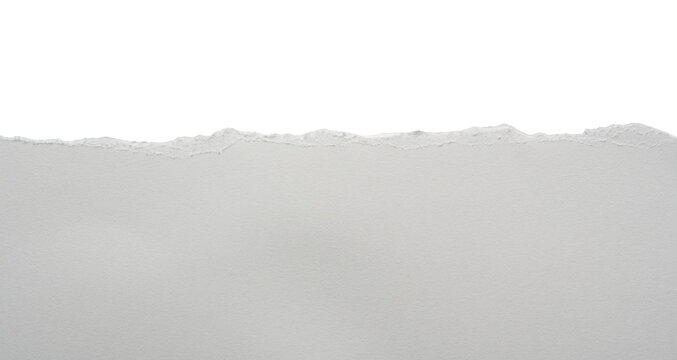 Papel rasgado blanco sobre fondo blanco, recurso gr&aacute;fico