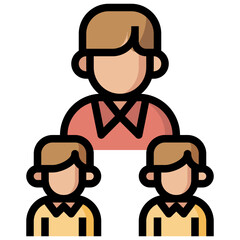 teamwork line icon,linear,outline,graphic,illustration