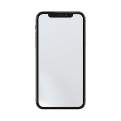 smartphone screen frame isolated on transparent background