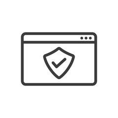 Security Check, Protection Isolated Vector Icon
