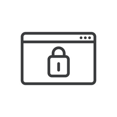 Protection, Locked Isolated Vector Icon