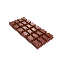 delicious Dark chocolate bar 3d illustration render