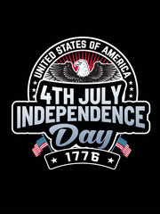 American flag, symbol for 4th July, Independence Day celebration. Patriotic Typography Graphics. National printing design. 
Fashion Print sportswear apparel, t shirt, card, banner. Vector illustration