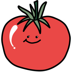 red tomato illustration