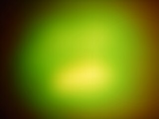 Green lighting abstract background with rays at center