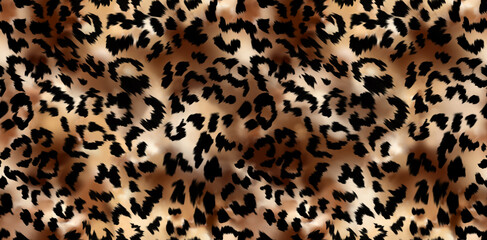 Leopard and zebra pattern design, illustration background, brown leopard and zebra design pattern. - obrazy, fototapety, plakaty