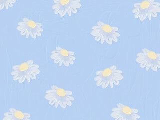 Obraz premium seamless pattern with camomiles