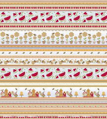Textile and digital seamless pattern design 