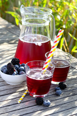 Refreshing berry drink