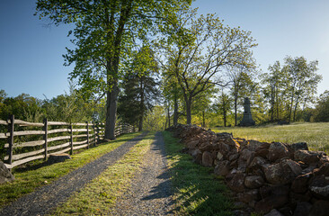 A country road in Gettysburg - obrazy, fototapety, plakaty