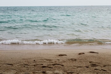 waves on the beach