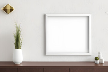 Fototapeta na wymiar Decoration art wall frame, minimalist interior decorative frame