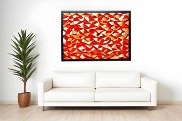Decoration art wall frame, minimalist interior decorative sofa frame