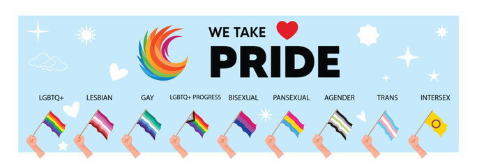 pride day with flags