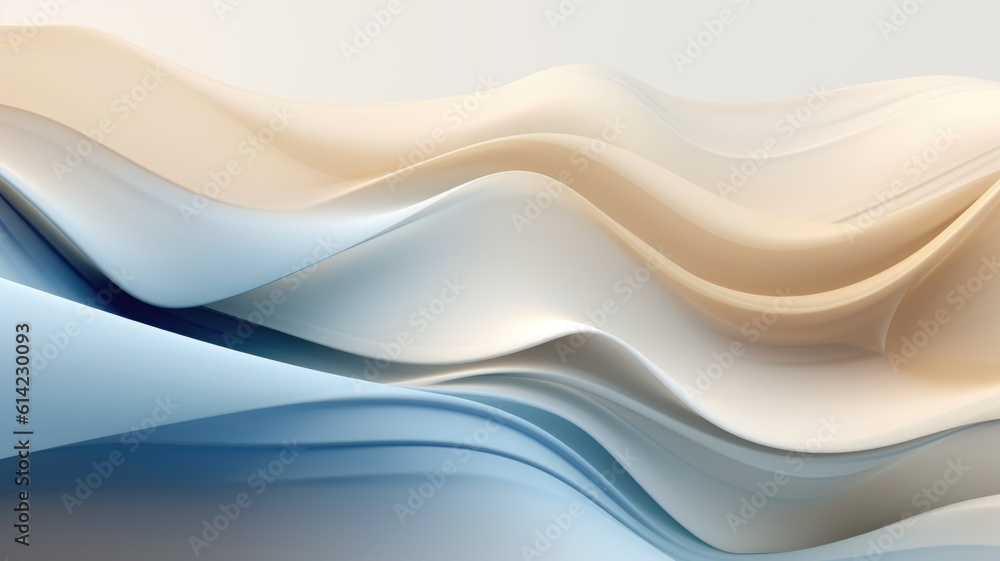 Poster abstract wavy wave background with smooth silky shape....color, dynamic pattern shape with creative 