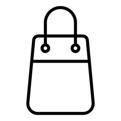 Shopping bag icon with transparent background