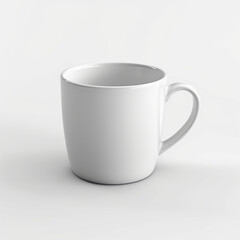 Obraz premium white cup isolated on white