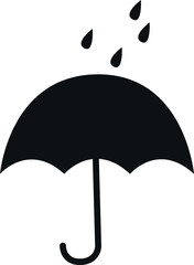 Rain Umbrella icon. Weather signs and symbols.
